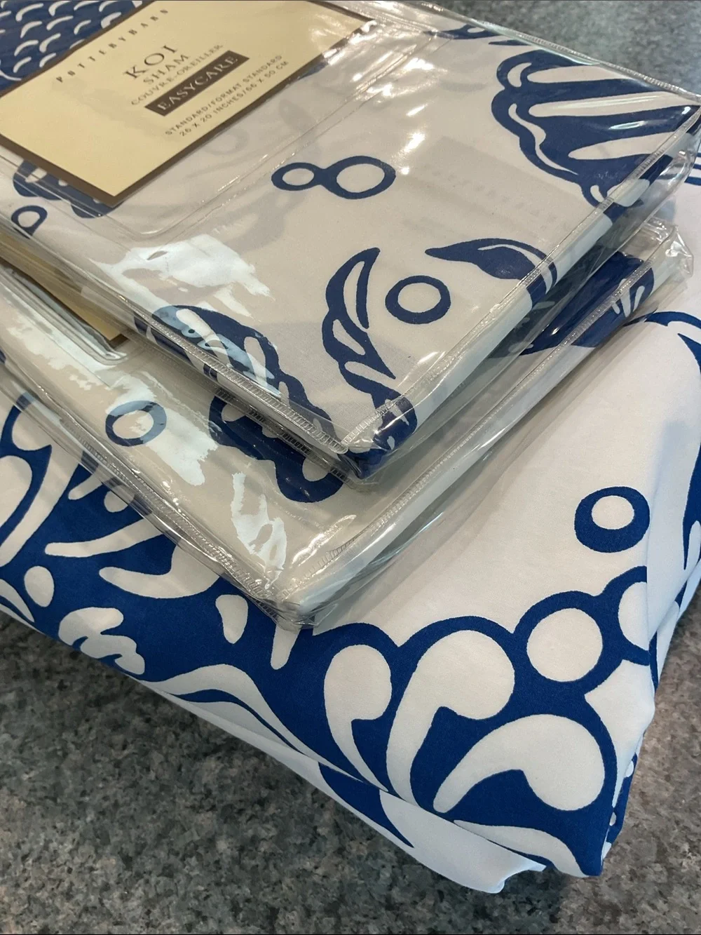 Pottery Barn duvet/sham set “Koi in Pond” or “KOI”